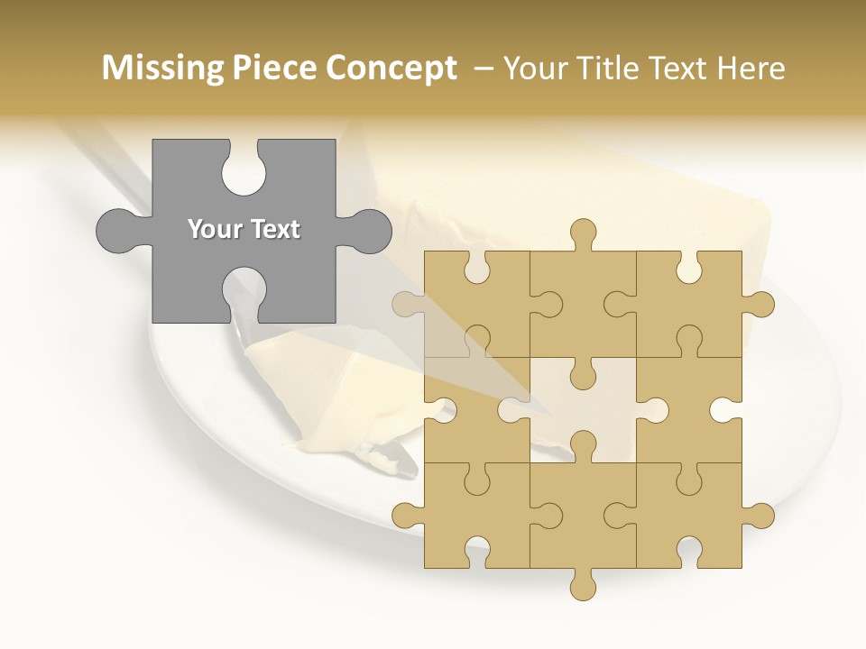 Natural Isolated Butter PowerPoint Template