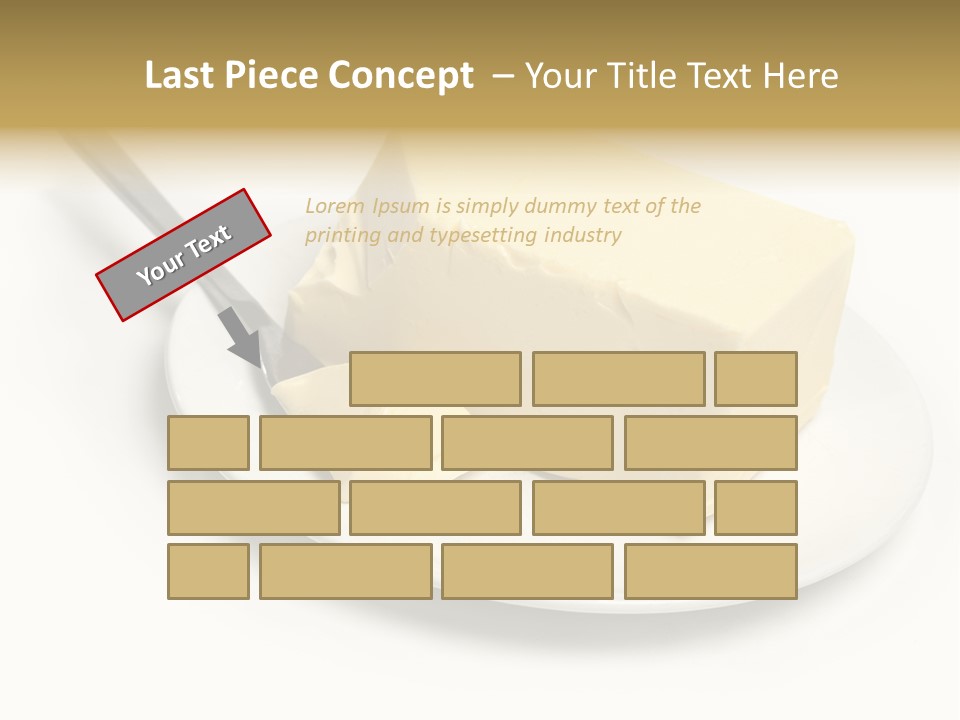 Natural Isolated Butter PowerPoint Template