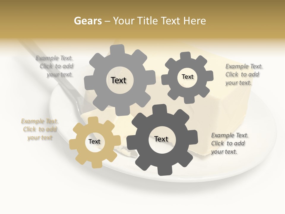 Natural Isolated Butter PowerPoint Template