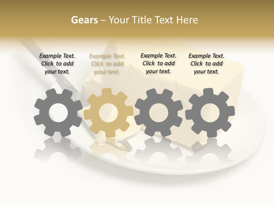 Natural Isolated Butter PowerPoint Template