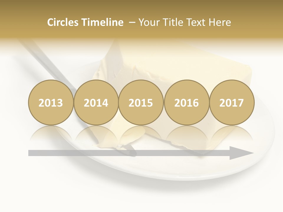 Natural Isolated Butter PowerPoint Template