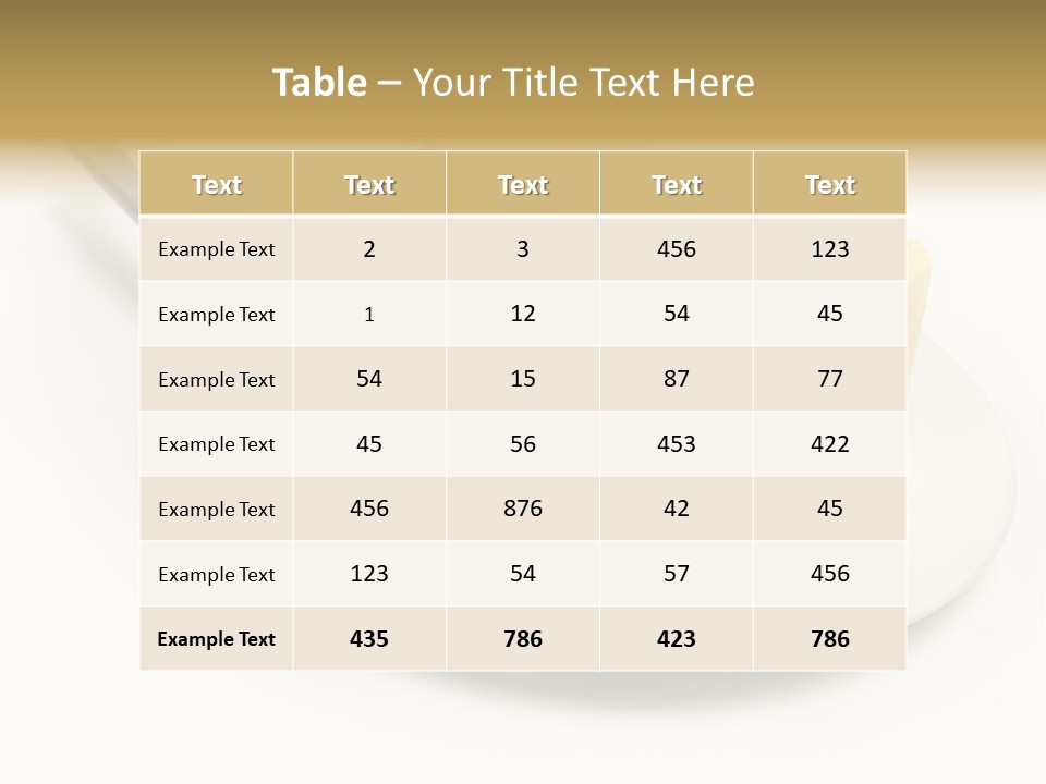 Natural Isolated Butter PowerPoint Template