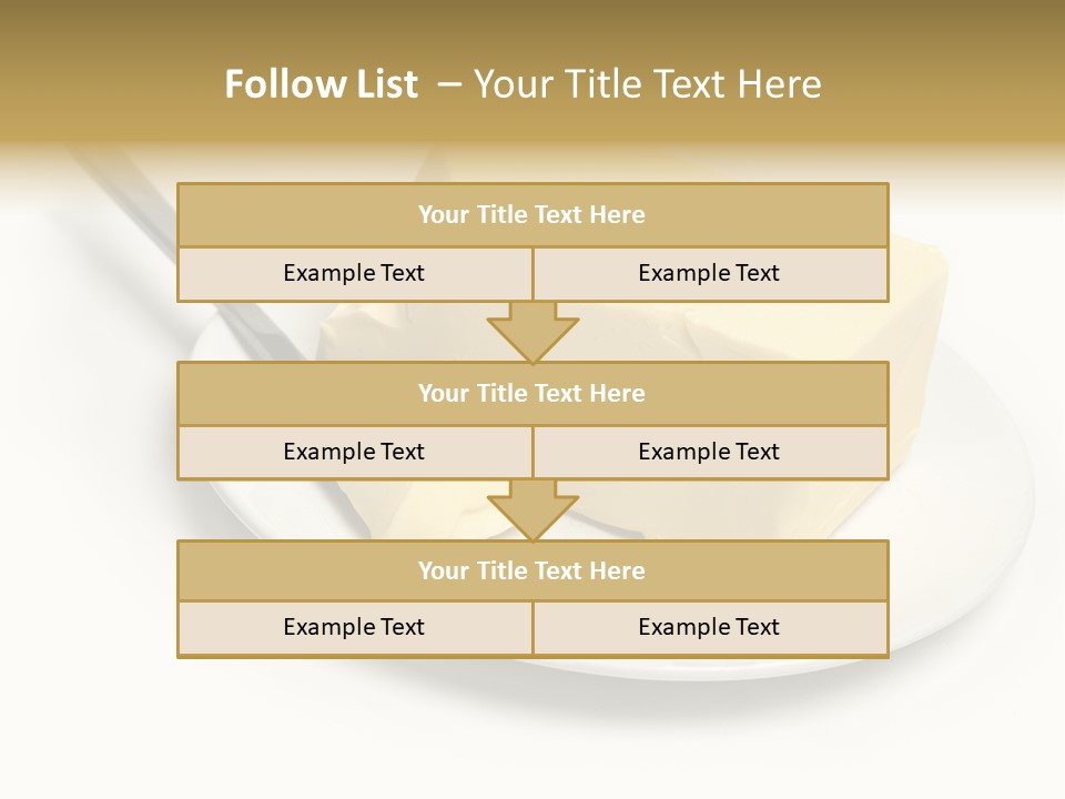 Natural Isolated Butter PowerPoint Template