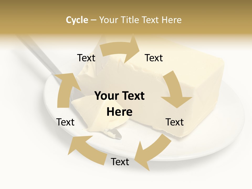 Natural Isolated Butter PowerPoint Template
