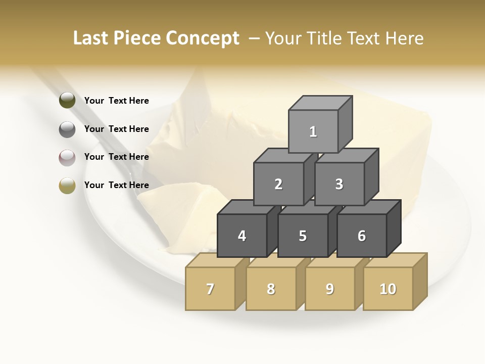 Natural Isolated Butter PowerPoint Template