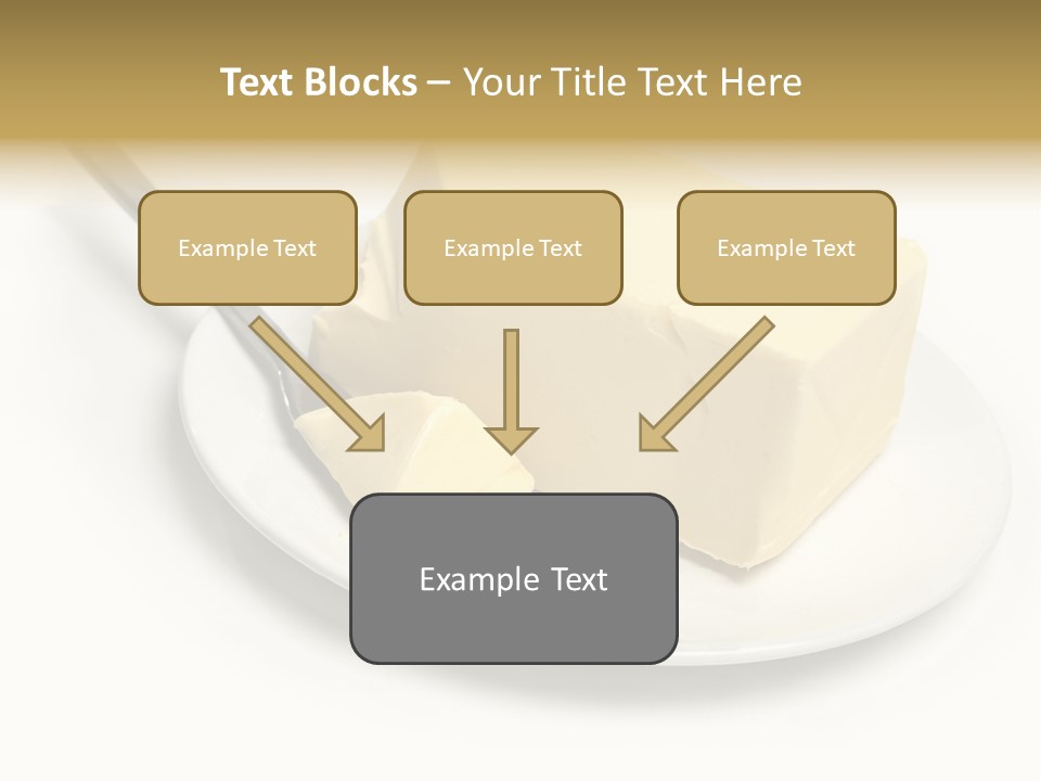 Natural Isolated Butter PowerPoint Template