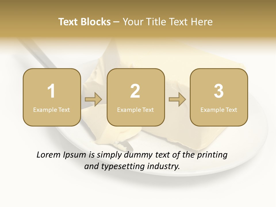 Natural Isolated Butter PowerPoint Template