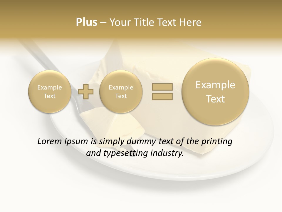 Natural Isolated Butter PowerPoint Template