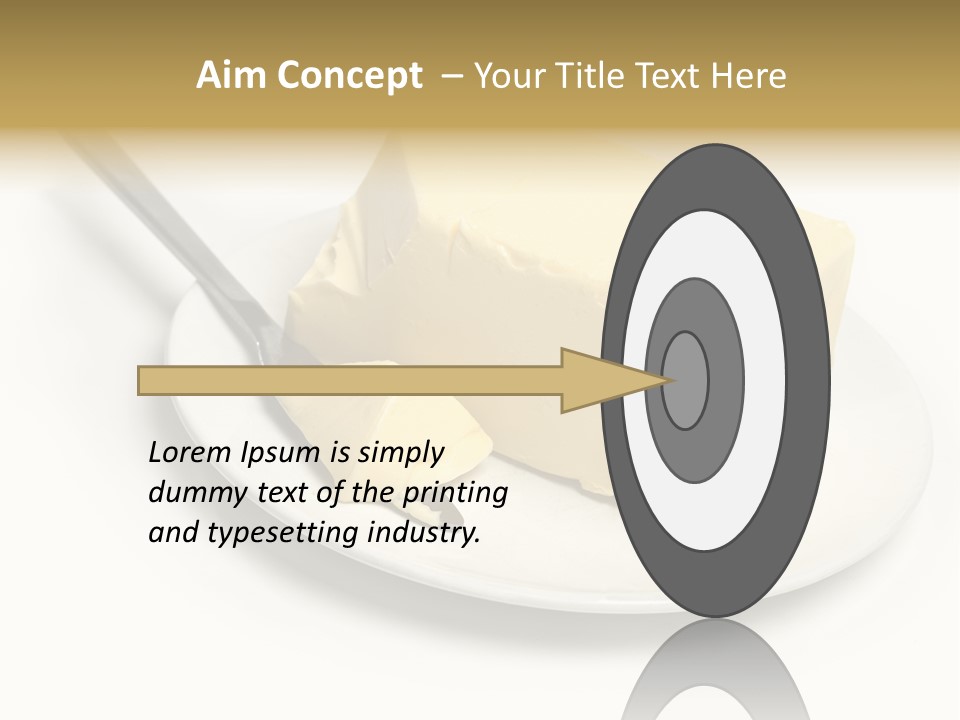 Natural Isolated Butter PowerPoint Template