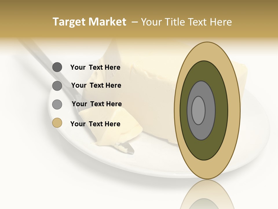 Natural Isolated Butter PowerPoint Template