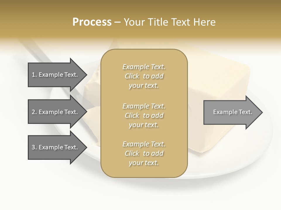 Natural Isolated Butter PowerPoint Template
