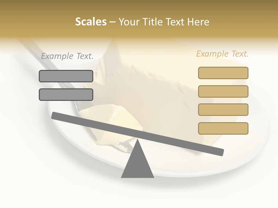 Natural Isolated Butter PowerPoint Template