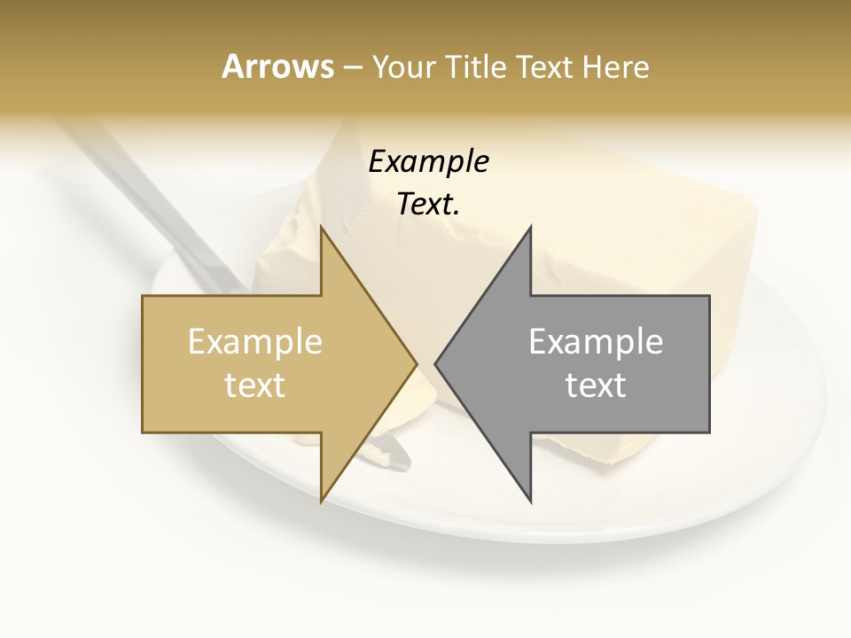Natural Isolated Butter PowerPoint Template