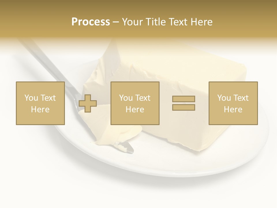 Natural Isolated Butter PowerPoint Template