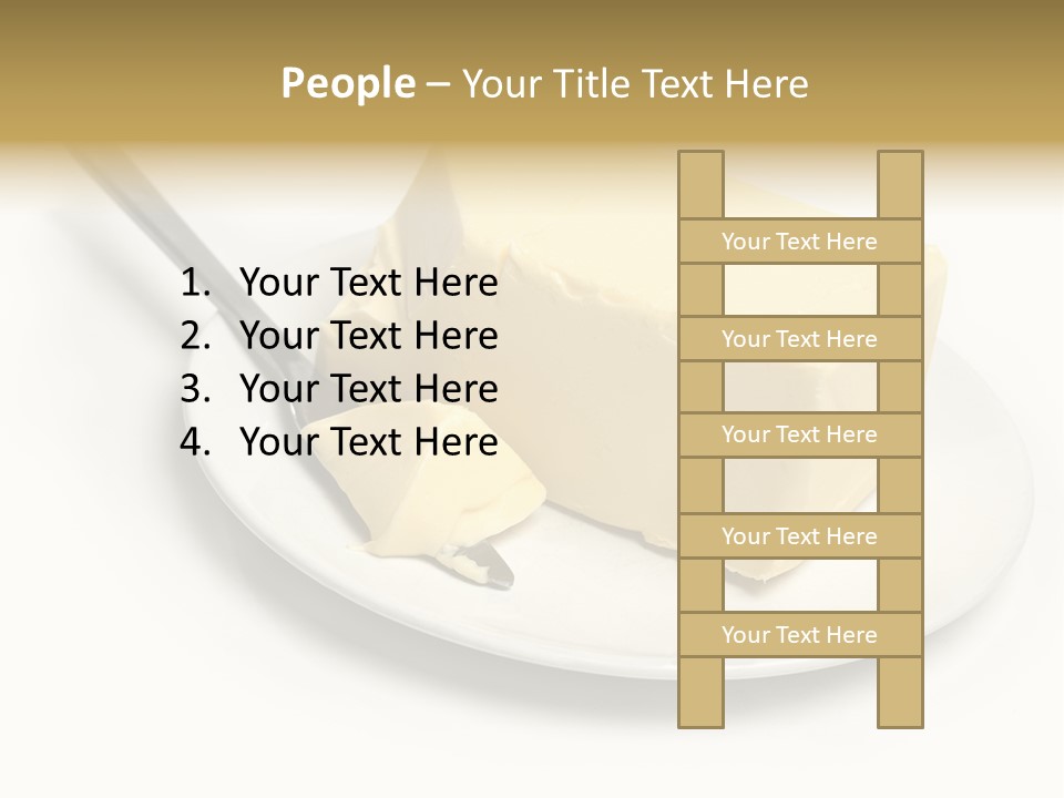 Natural Isolated Butter PowerPoint Template