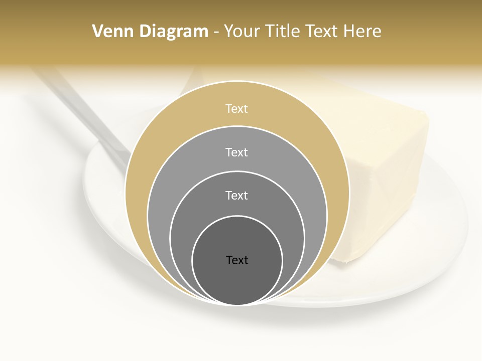 Natural Isolated Butter PowerPoint Template
