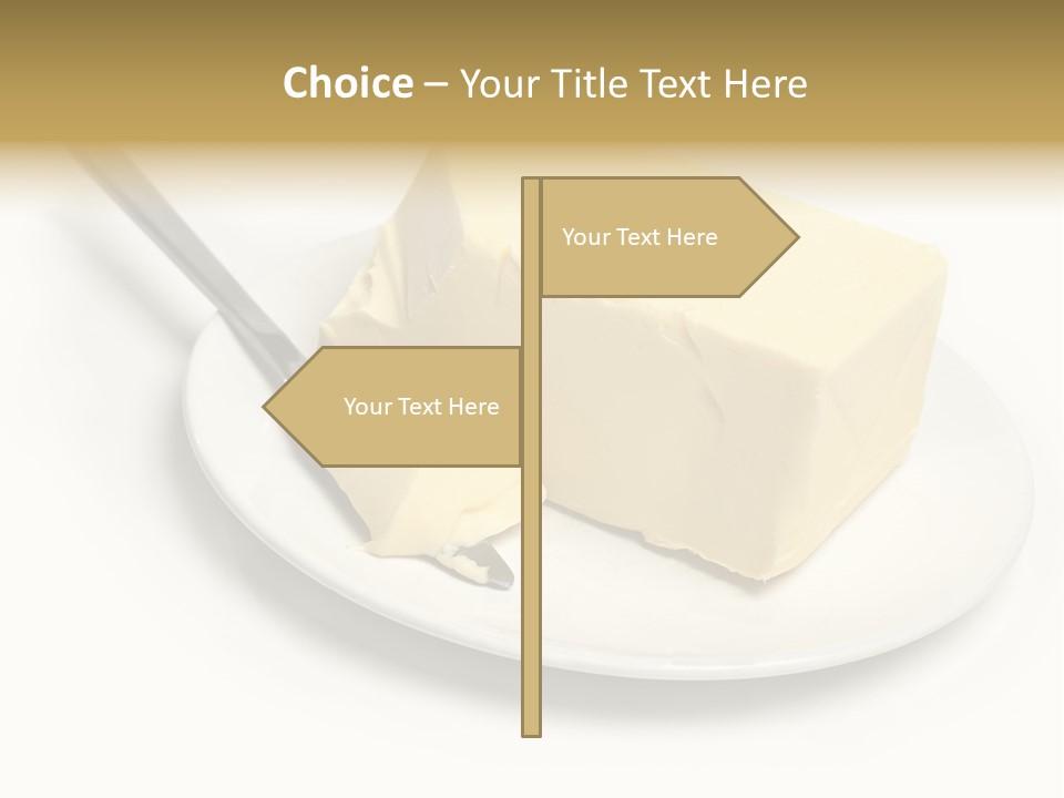 Natural Isolated Butter PowerPoint Template
