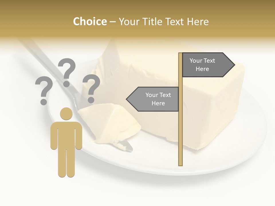Natural Isolated Butter PowerPoint Template