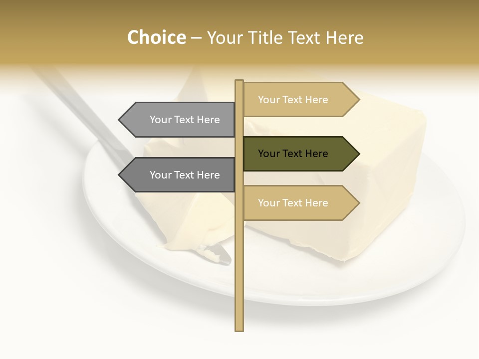 Natural Isolated Butter PowerPoint Template