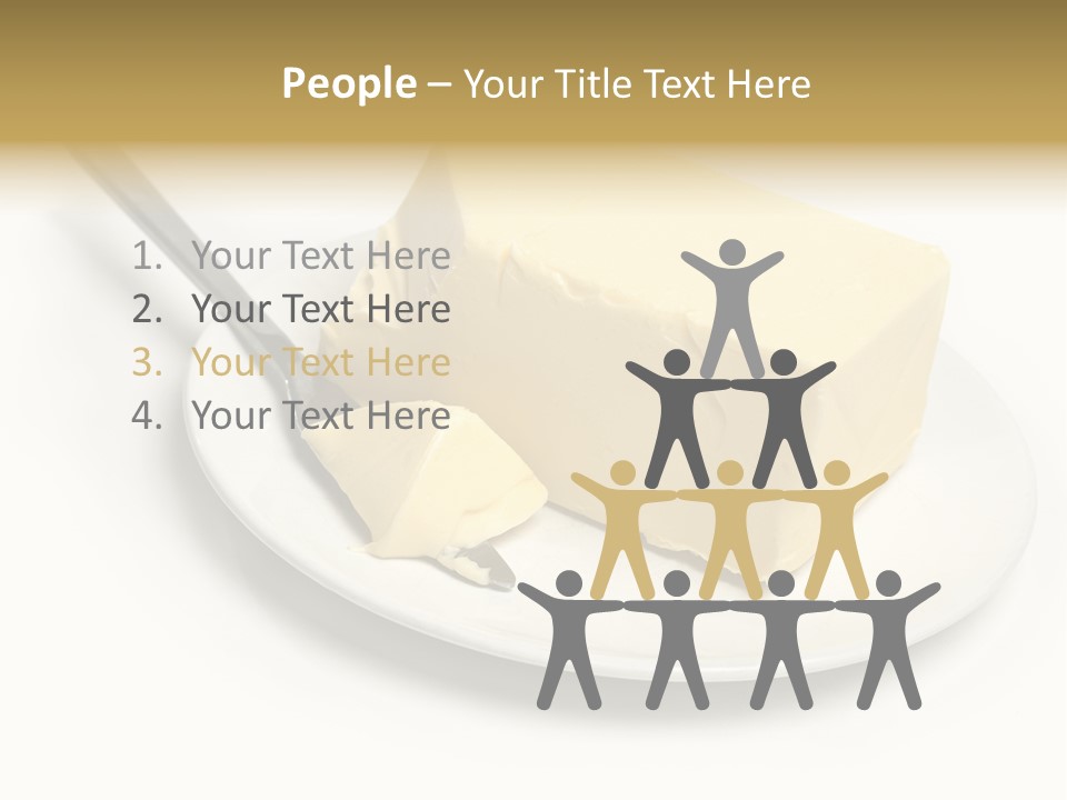 Natural Isolated Butter PowerPoint Template