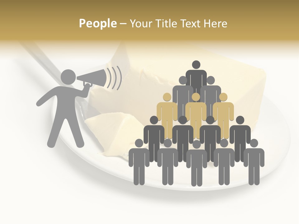 Natural Isolated Butter PowerPoint Template