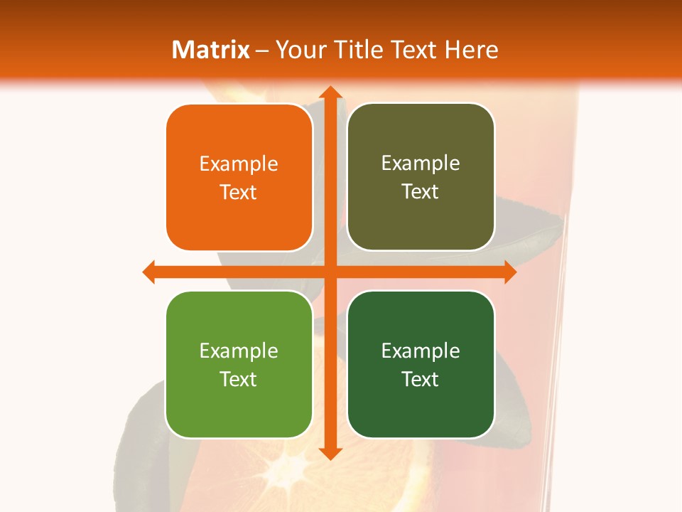 Plate Sunrise Orange Slice PowerPoint Template