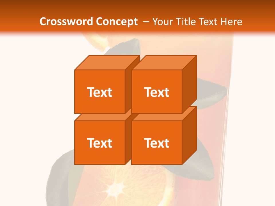 Plate Sunrise Orange Slice PowerPoint Template