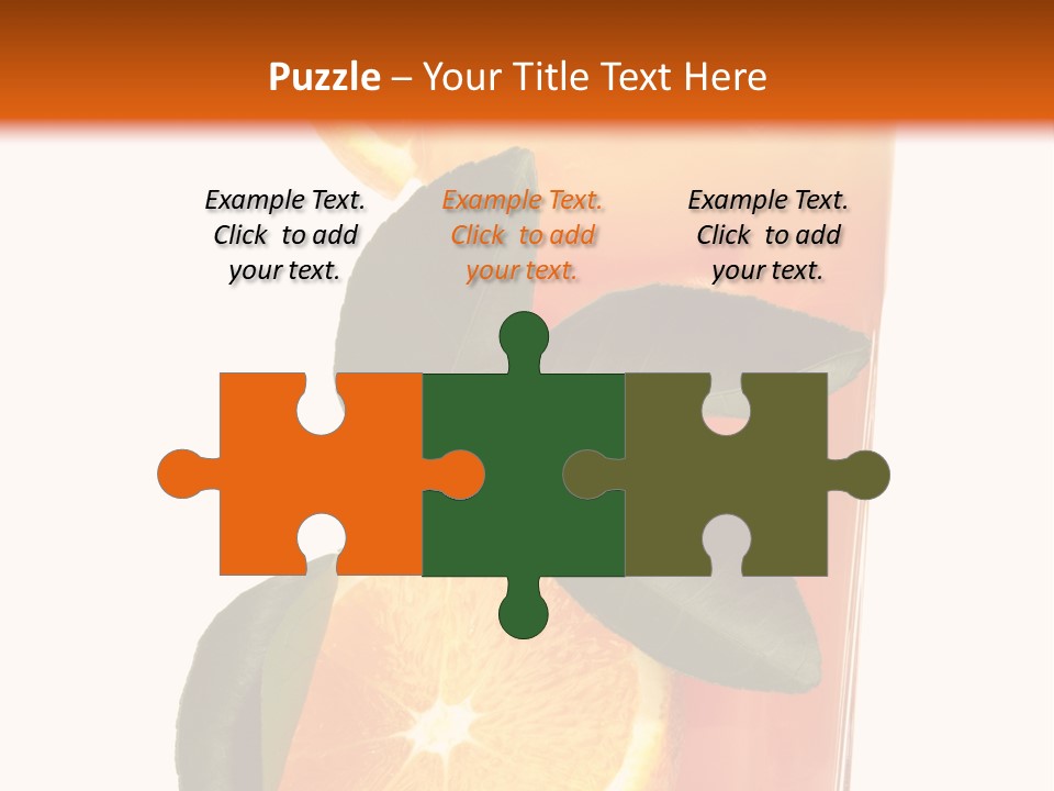Plate Sunrise Orange Slice PowerPoint Template