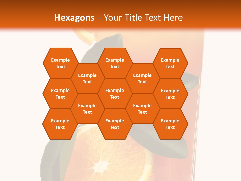 Plate Sunrise Orange Slice PowerPoint Template