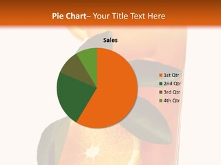 Plate Sunrise Orange Slice PowerPoint Template