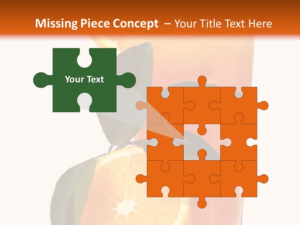 Plate Sunrise Orange Slice PowerPoint Template