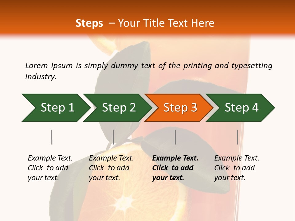 Plate Sunrise Orange Slice PowerPoint Template