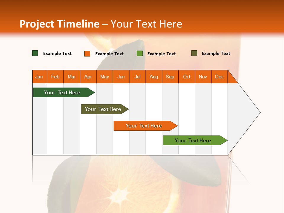Plate Sunrise Orange Slice PowerPoint Template