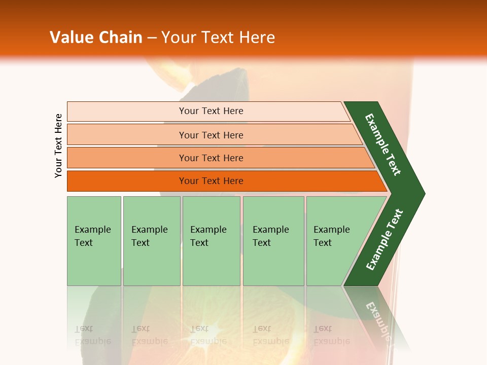 Plate Sunrise Orange Slice PowerPoint Template
