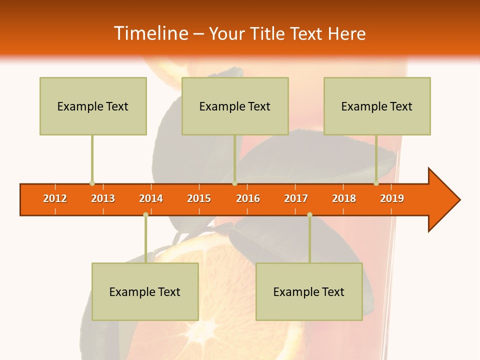 Plate Sunrise Orange Slice PowerPoint Template