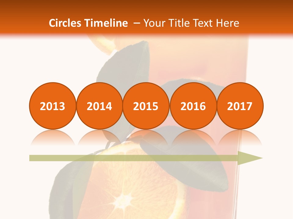 Plate Sunrise Orange Slice PowerPoint Template