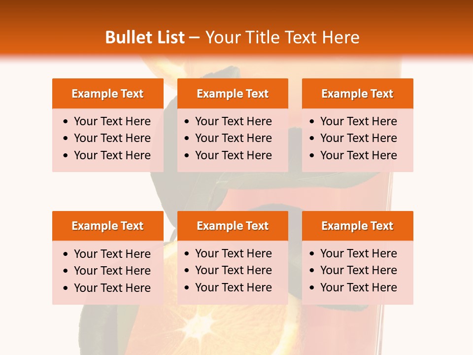 Plate Sunrise Orange Slice PowerPoint Template
