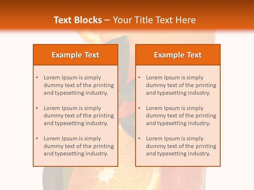 Plate Sunrise Orange Slice PowerPoint Template