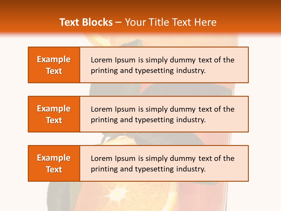 Plate Sunrise Orange Slice PowerPoint Template