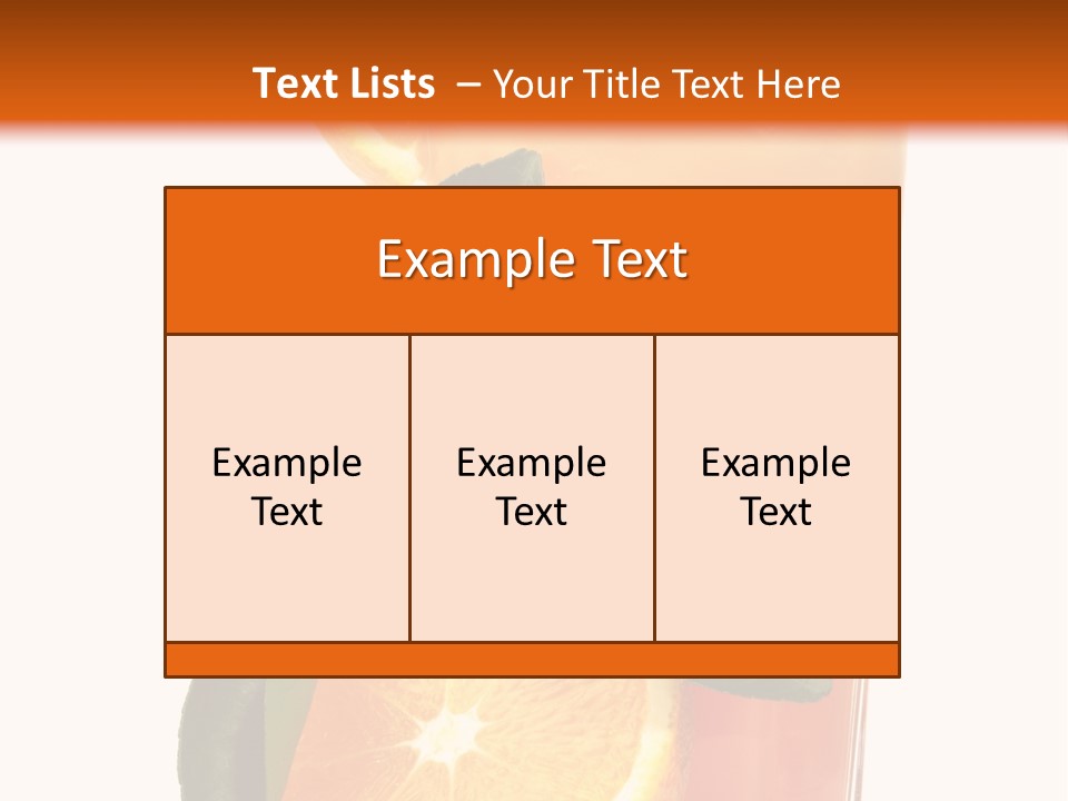 Plate Sunrise Orange Slice PowerPoint Template