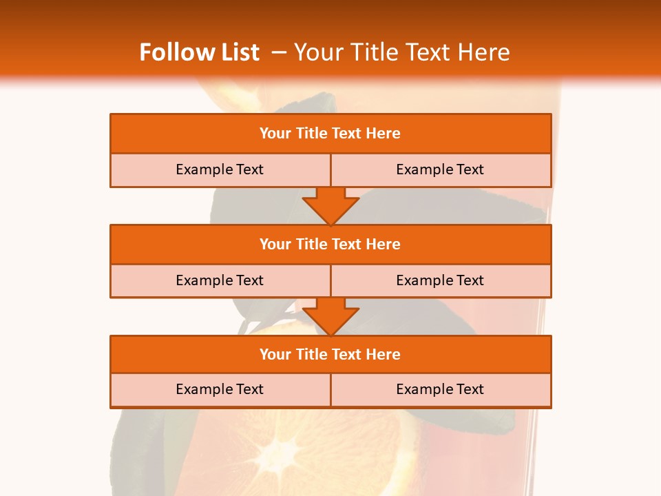 Plate Sunrise Orange Slice PowerPoint Template