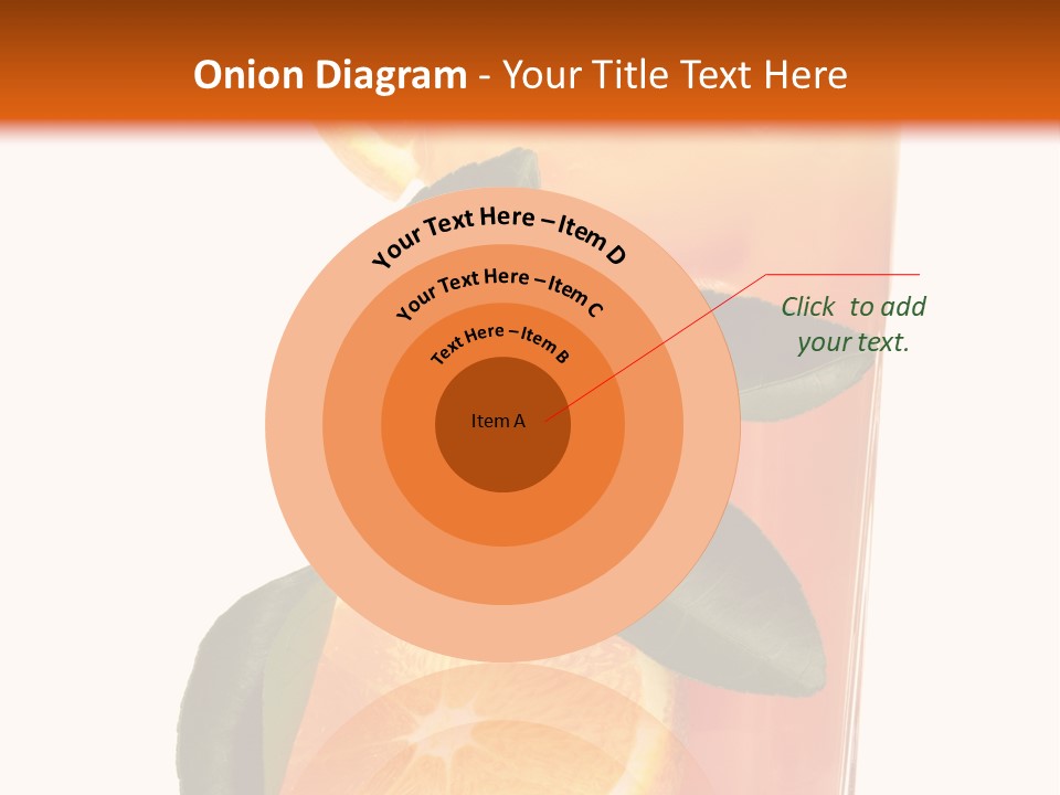 Plate Sunrise Orange Slice PowerPoint Template