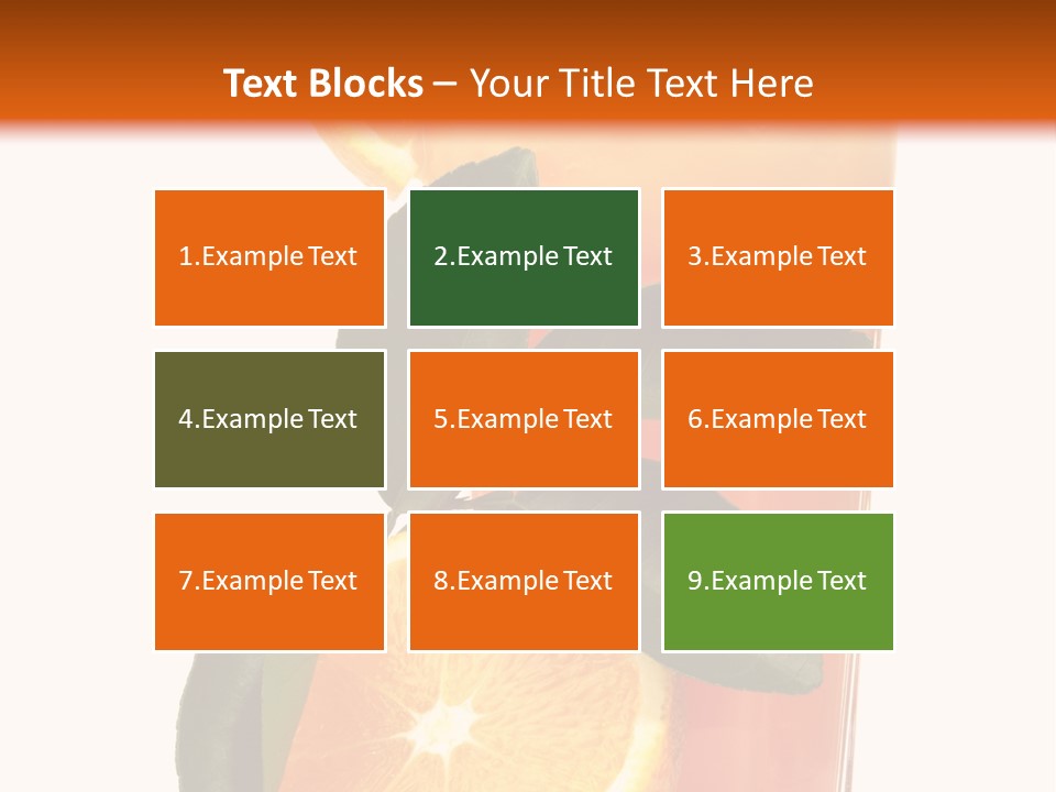 Plate Sunrise Orange Slice PowerPoint Template
