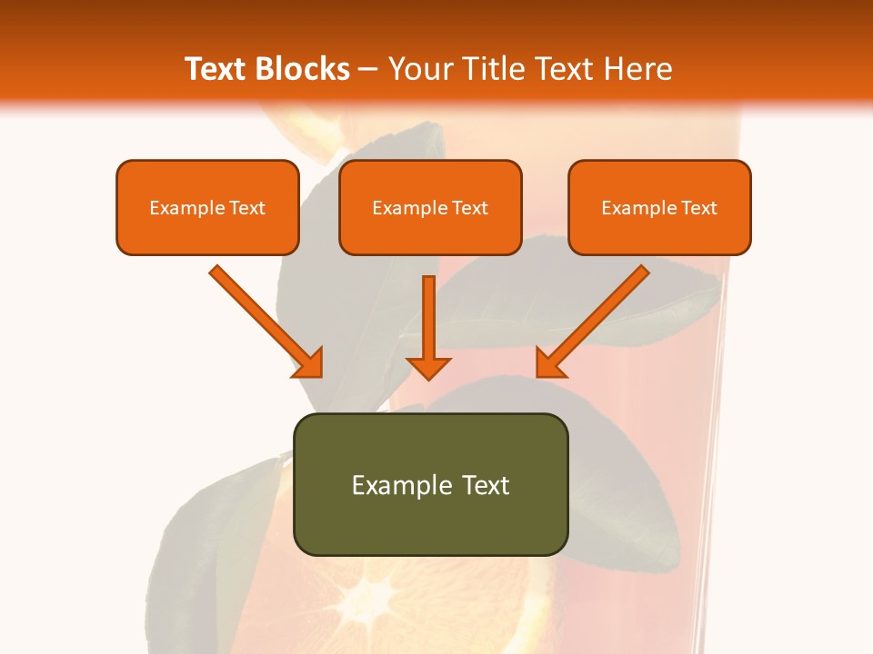 Plate Sunrise Orange Slice PowerPoint Template