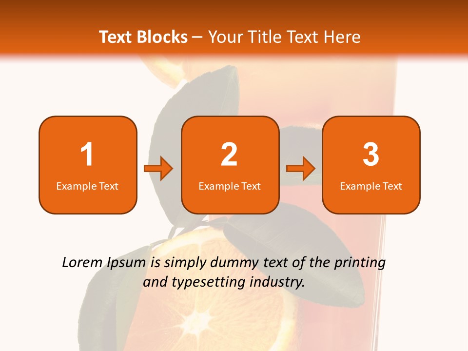 Plate Sunrise Orange Slice PowerPoint Template