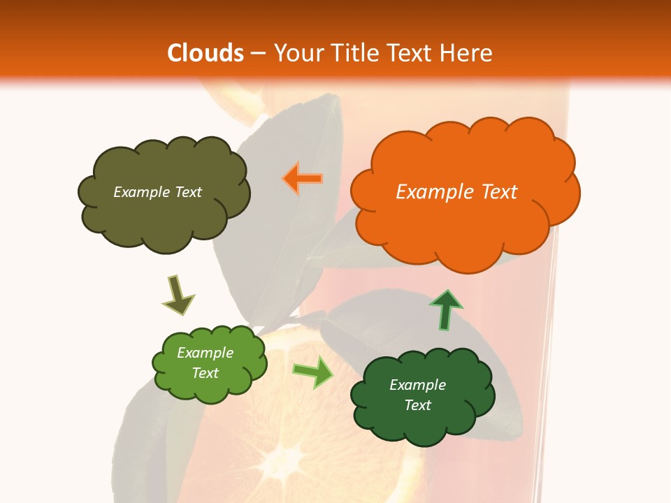 Plate Sunrise Orange Slice PowerPoint Template