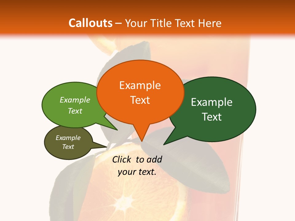 Plate Sunrise Orange Slice PowerPoint Template