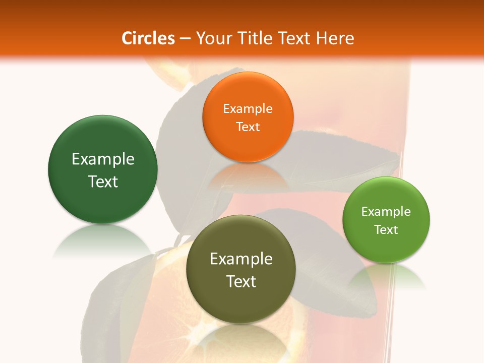 Plate Sunrise Orange Slice PowerPoint Template