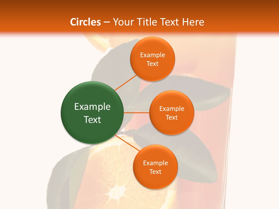 Plate Sunrise Orange Slice PowerPoint Template