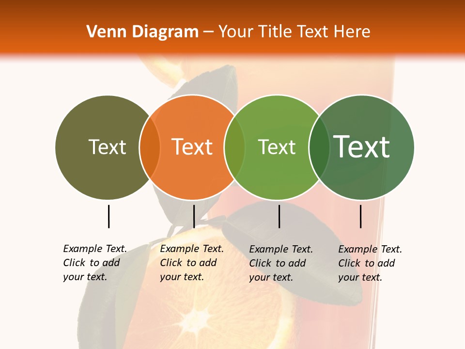 Plate Sunrise Orange Slice PowerPoint Template